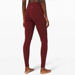 Lululemon Align High-Rise Pant 28" Red Merlot Size 4